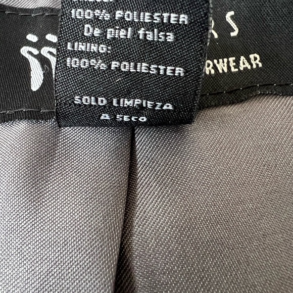 Sisters Outerwear Gray Cropped Evening Open Front Bolero Faux Fur Shrug. NWT. - Picture 7 of 8